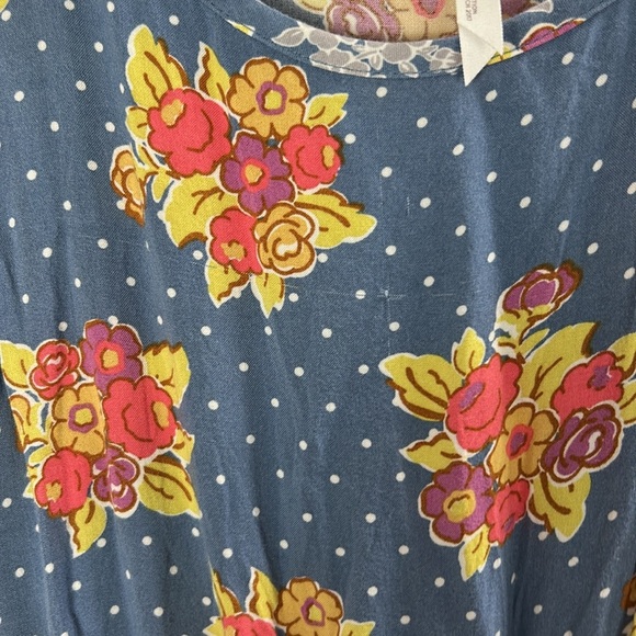 Matilda Jane 435 "Top of the Class" Blue Floral Sleeveless Dress -Size 12 - Picture 6 of 6